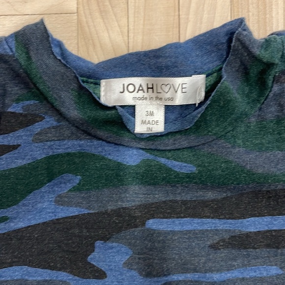 JOAH LOVE blue army print t-shirt - Picture 2 of 3